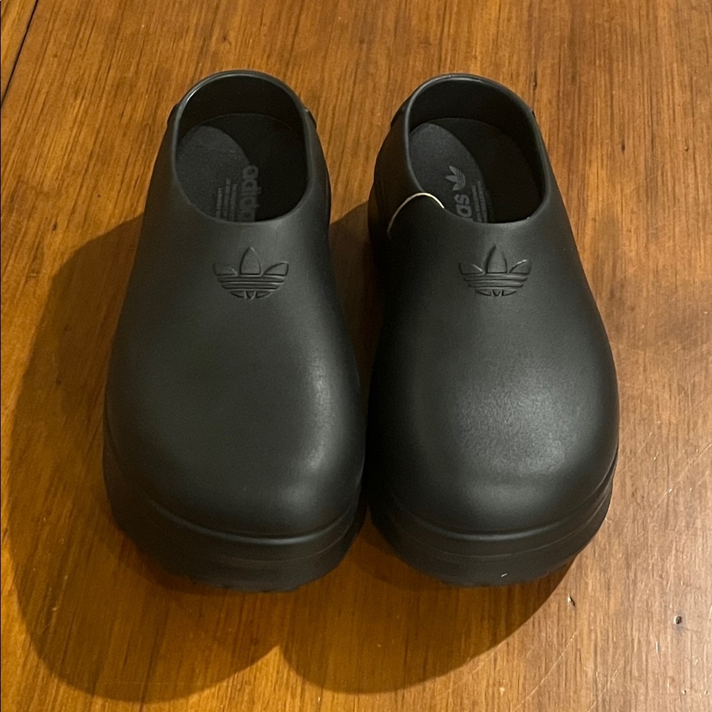 Adidas Stan Smith Mule Shoes Sandals new black Women’s Size 7 - Picture 6 of 11